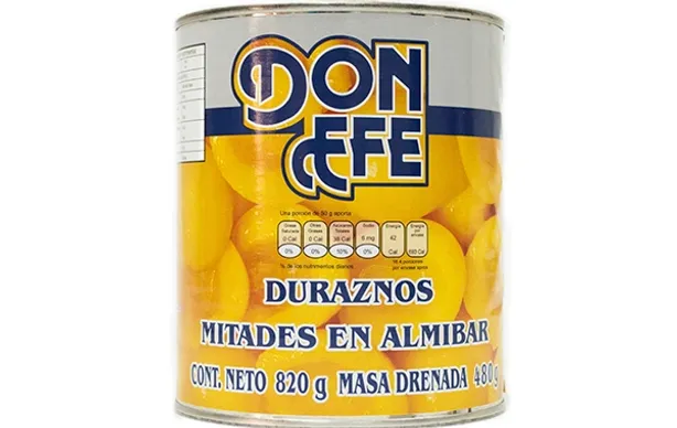 Duraznos en Mitades